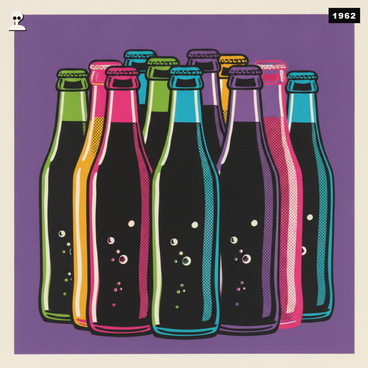 Coca-Cola in Glass Bottles, Inside Andy pop art