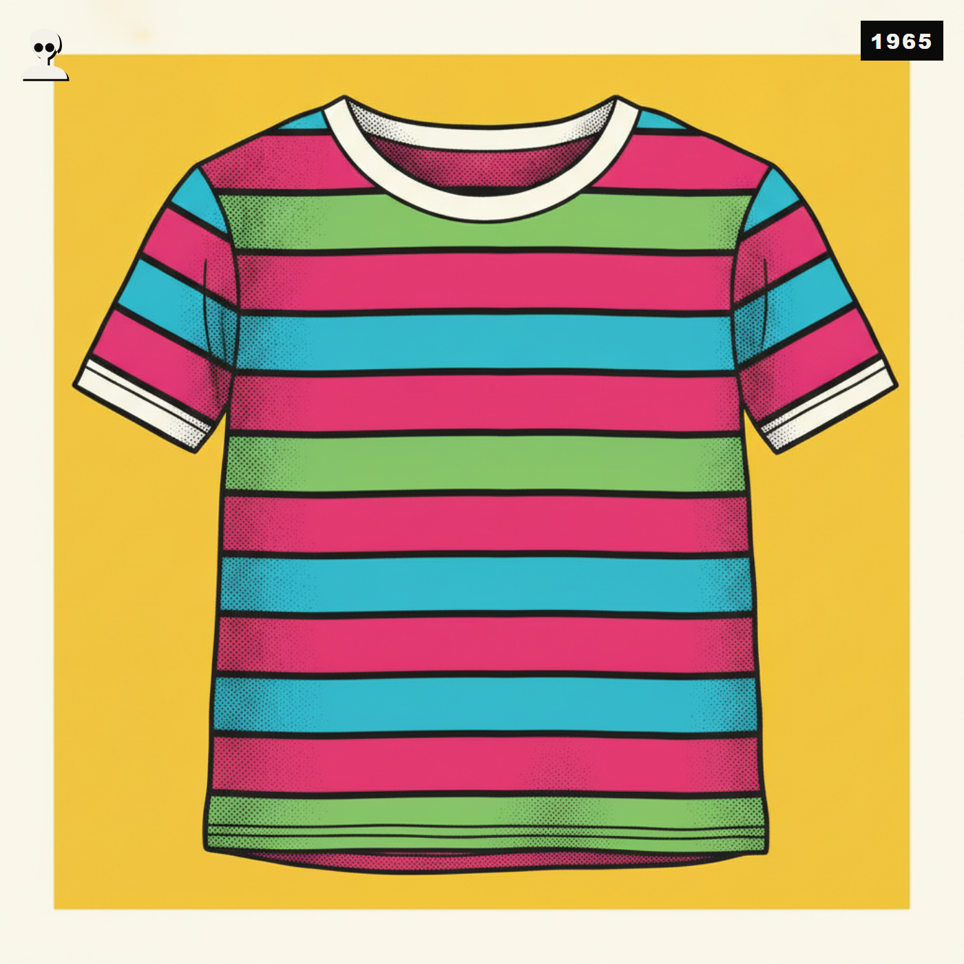 Breton Striped Boat-Neck Tee, Warhol pop-art