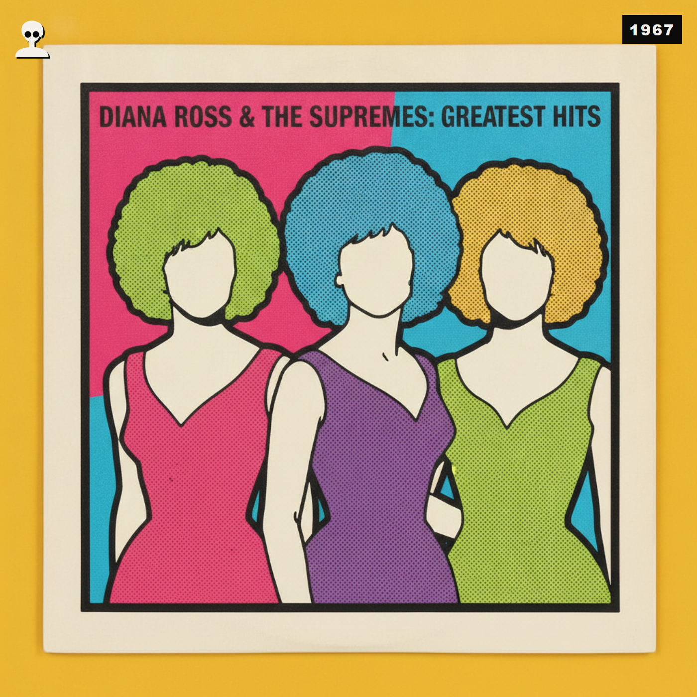 Diana Ross & The Supremes: Greatest Hits, Inside Andy pop art