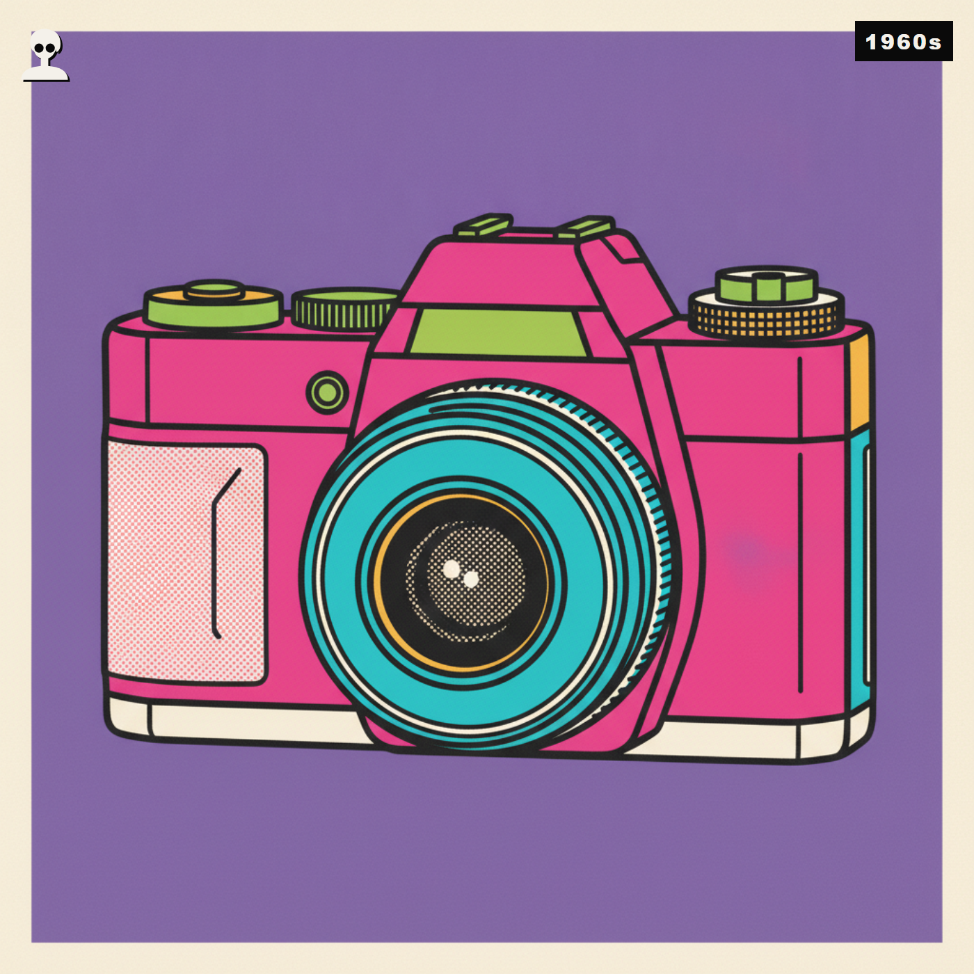 Kodak Ektar H35 Half Frame Film Camera, Inside Andy pop art