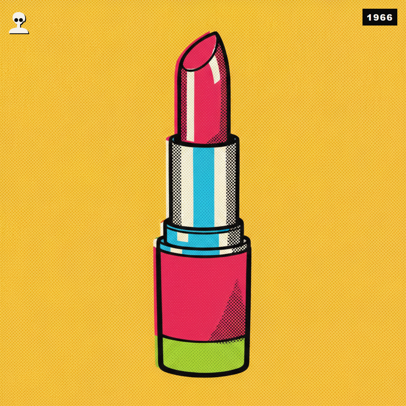 Red Satin Lipstick, Warhol pop-art