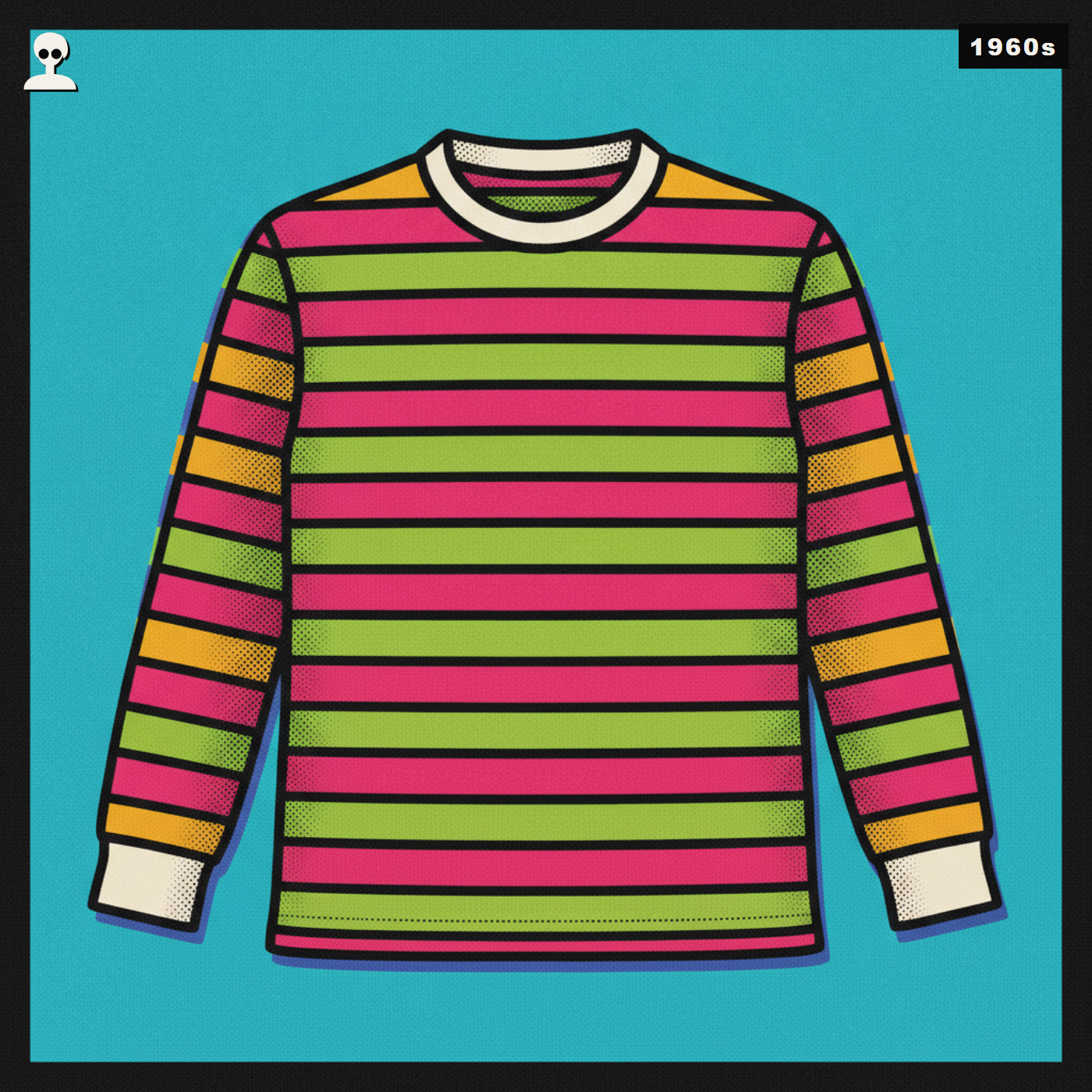 Saint James Meridien Breton Striped Shirt, Inside Andy pop art